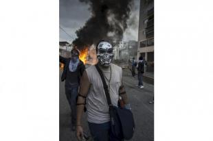 La protesta a Caracas