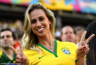 supporter brasiliana contro la croazia