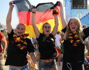 tedesche celebrano vittoria sul portogallo