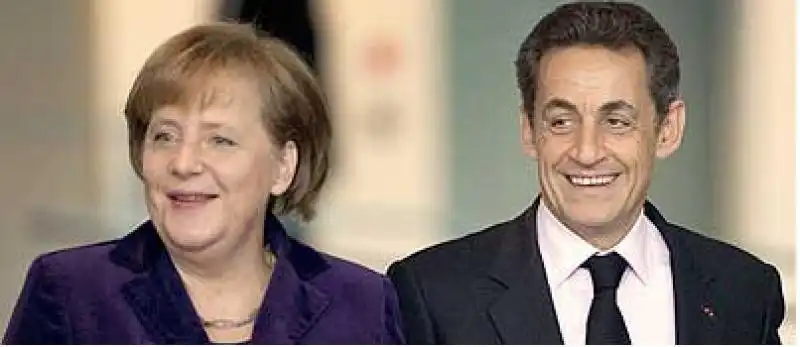 ANGELA MERKEL E NICOLAS SARKOZY