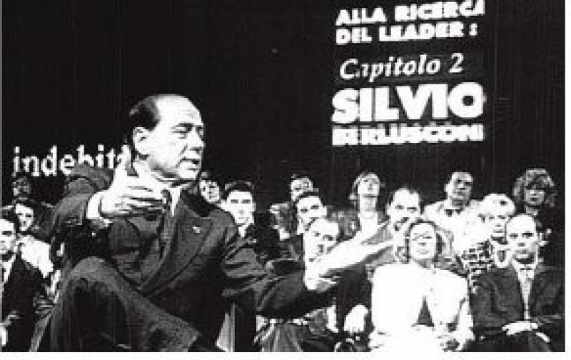 1995. Tempo Reale La prima partecipazione di Berlusconi a una trasmissione di Santoro