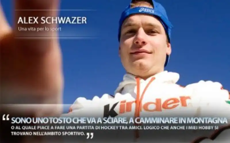 ALEX SCHWAZER SPONSOR KINDER FERRERO 