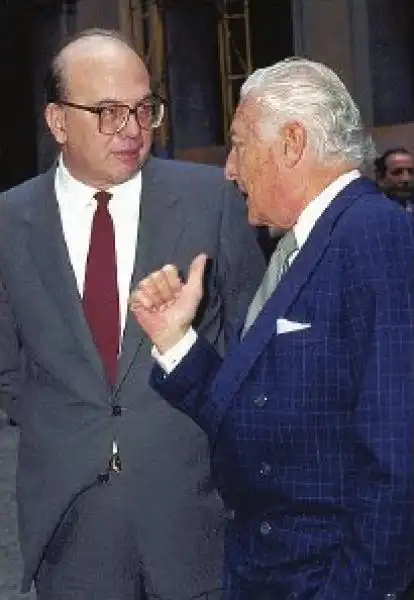 BETTINO CRAXI E GIANNI AGNELLI 