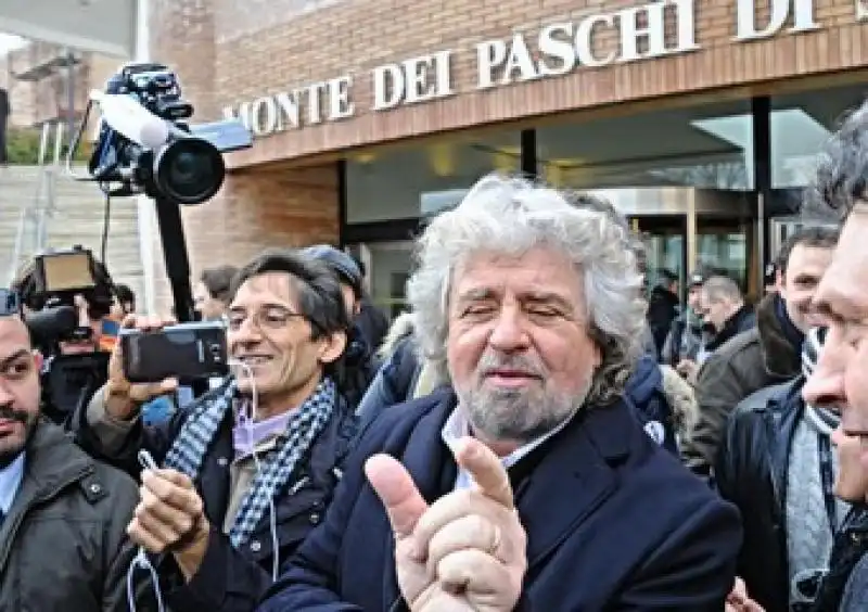 grillo arriva al monte dei paschi