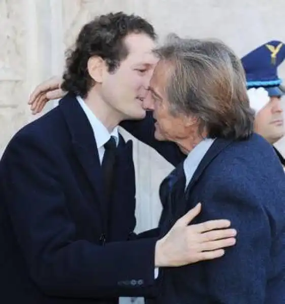 JOHN ELKANN E LUCA DI MONTEZEMOLO FOTO ANSA 