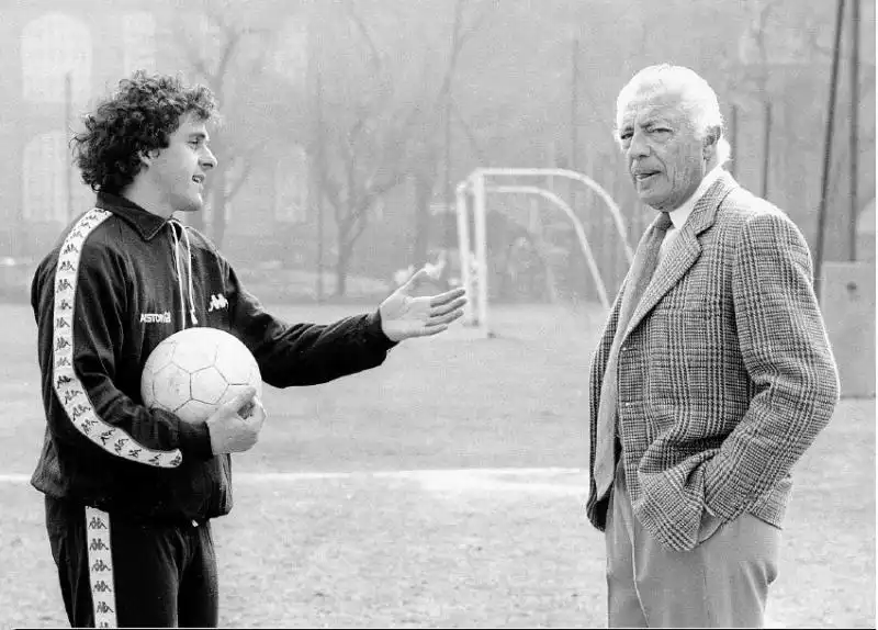 MICHEL PLATINI E GIANNI AGNELLI 