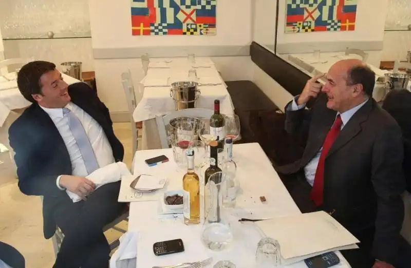 PRANZO RENZI BERSANI A ROMA