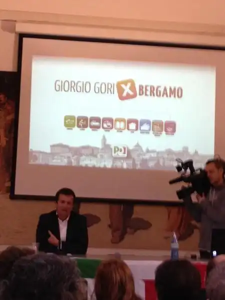 GIORGIO GORI LANCIA LA CANDIDATURA A BERGAMO FOTO CRISTINA PARODI 