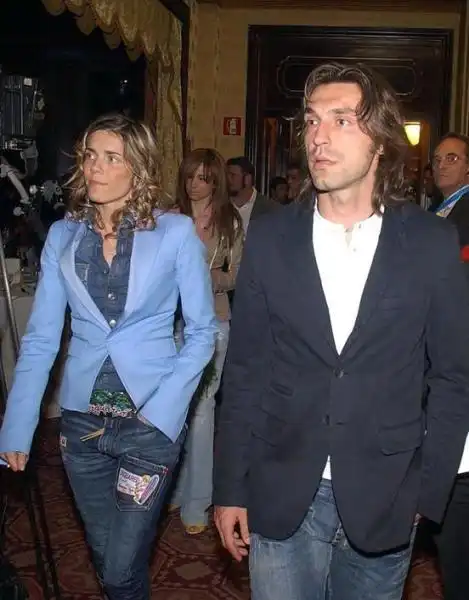 Andrea Pirlo e Deborah Roversi