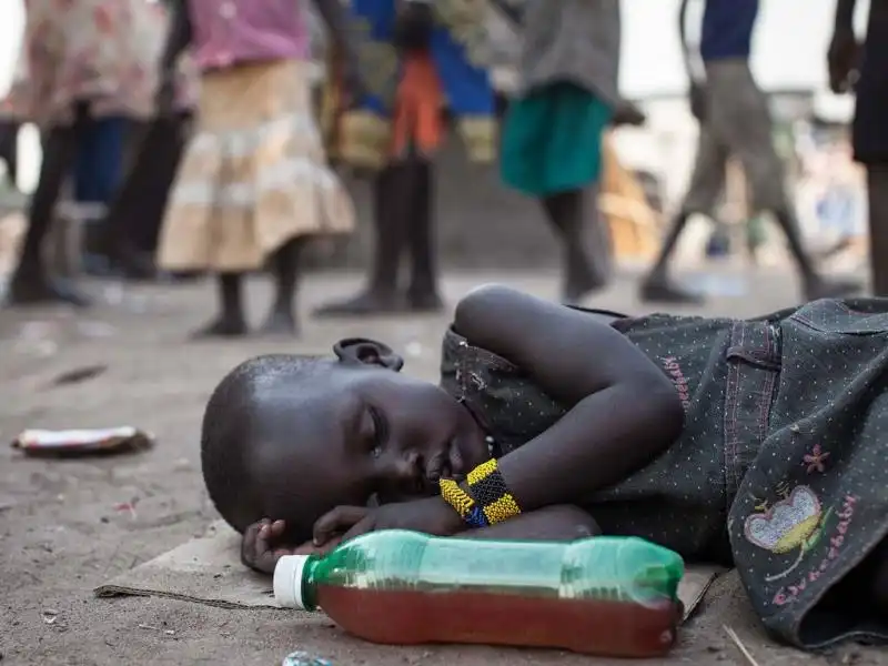 Una bambina di Minkammen Sud Sudan 