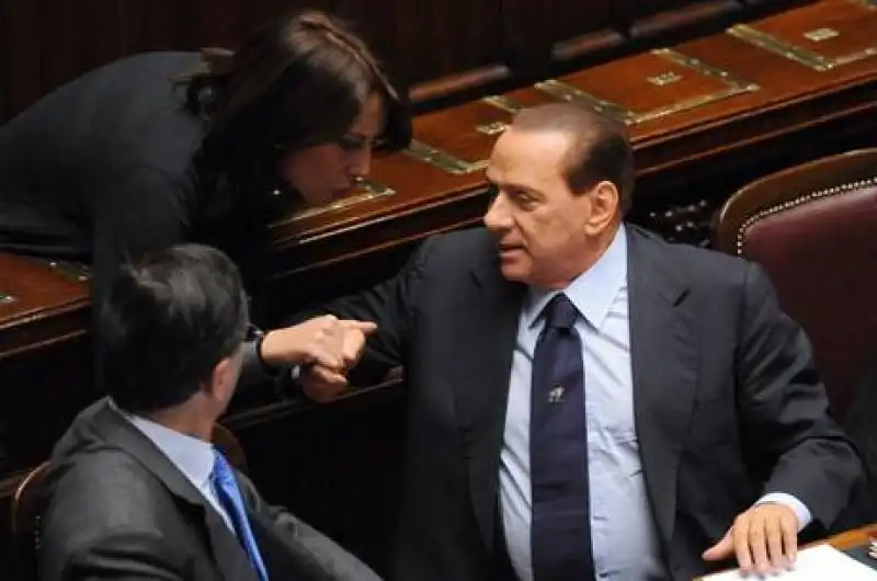 berlusconi e nunzia de girolamo alla camera 