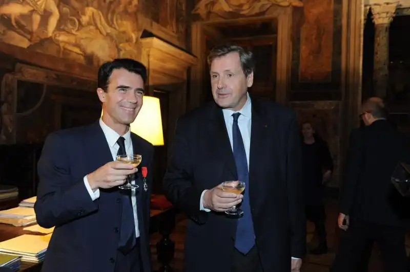 Champagne per Sandro Gozi e l Ambasciatore Le Roy 