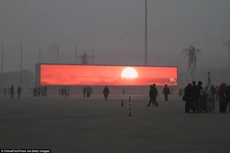 CINA SMOG TRAMONTO 