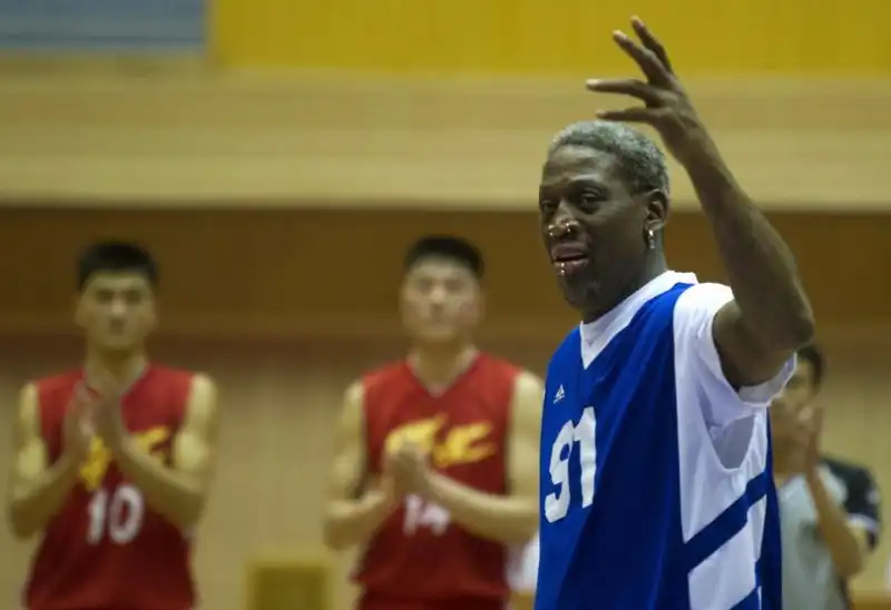 DENNIS RODMAN A PYONGYANG 