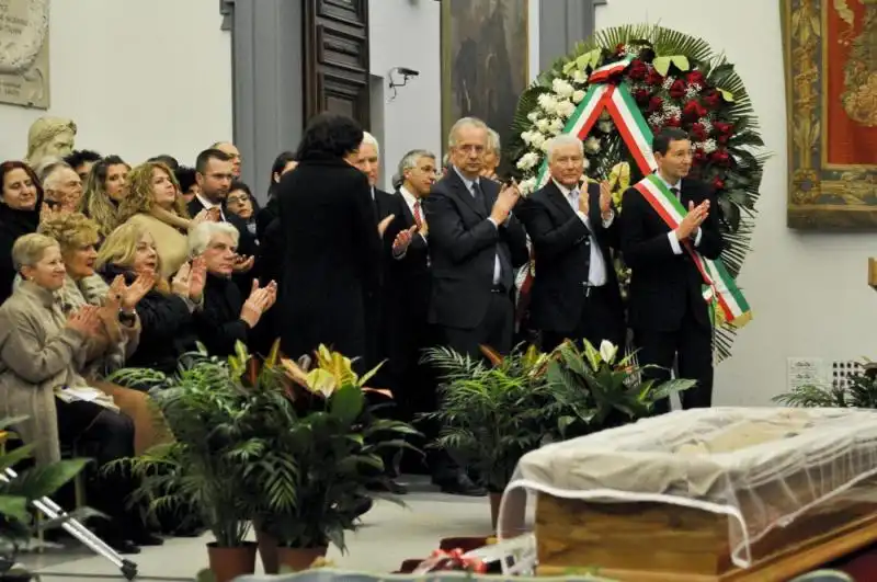 FUNERALE LAICO DI ARNOLDO FOA FOTO LAPRESSE 