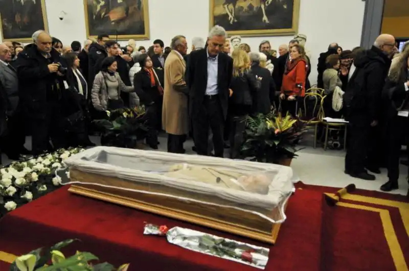 FUNERALE LAICO DI ARNOLDO FOA FOTO LAPRESSE 