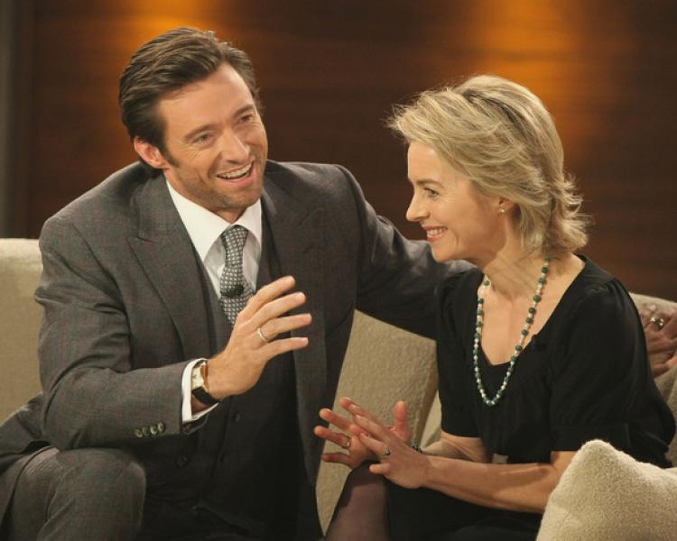 hugh jackman e ursula von der leyen