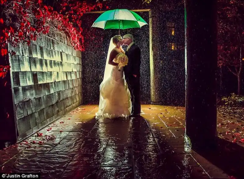 Kissing in the rain 