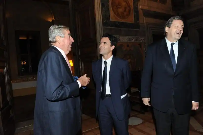 Mario D Urso Sandro Gozi e Alain Le Roy 