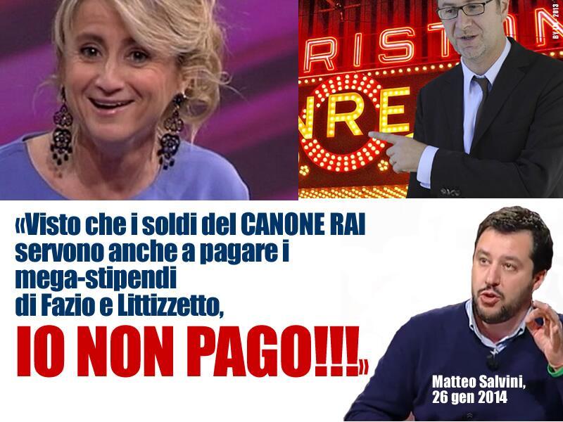 MATTEO SALVINI IO NON PAGO IL CANONE