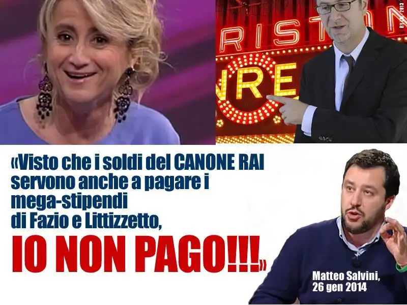 MATTEO SALVINI IO NON PAGO IL CANONE 