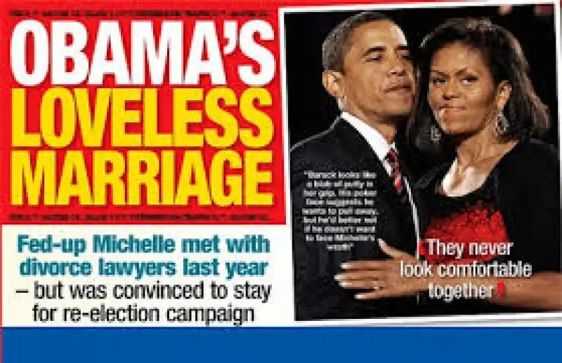 NATIONAL ENQUIRER SULLA CRISI TRA OBAMA E MICHELLE 