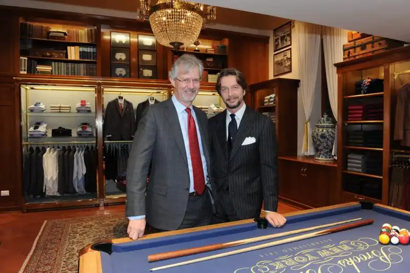 Il Presidente Claudio Del Vecchio e Luca Gastaldi A D di Brooks Brothers 