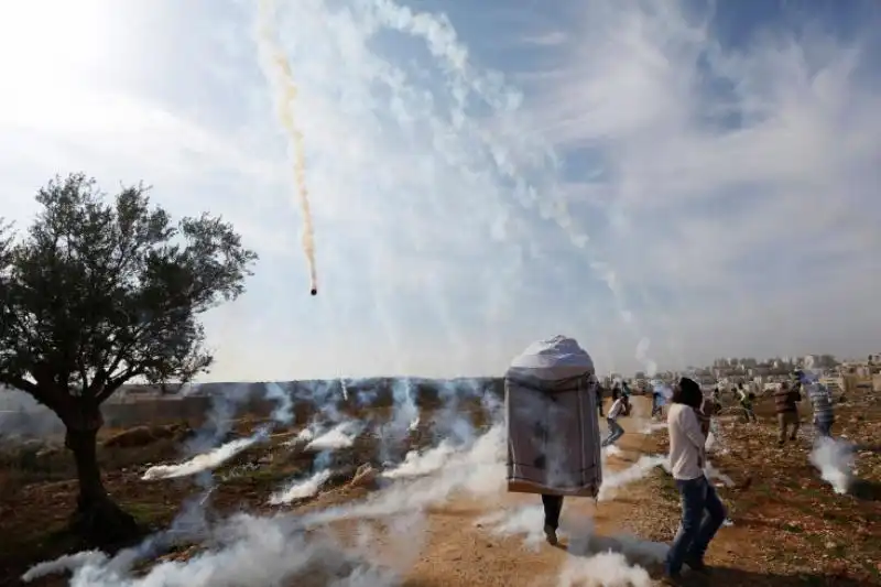 la protesta dei palestinesi a Bilin 