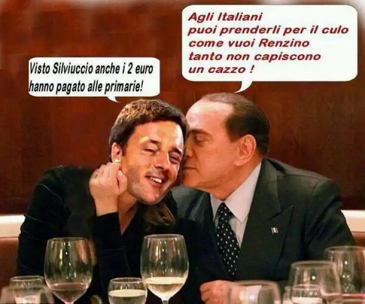 RENZI E BERLUSCONI A CENA 