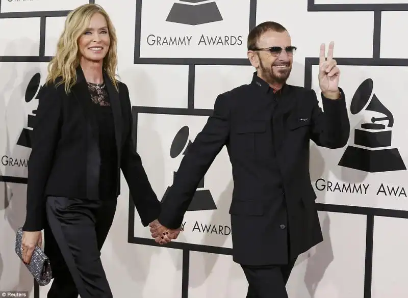 Ringo Starr con la moglie Barbara Bach 