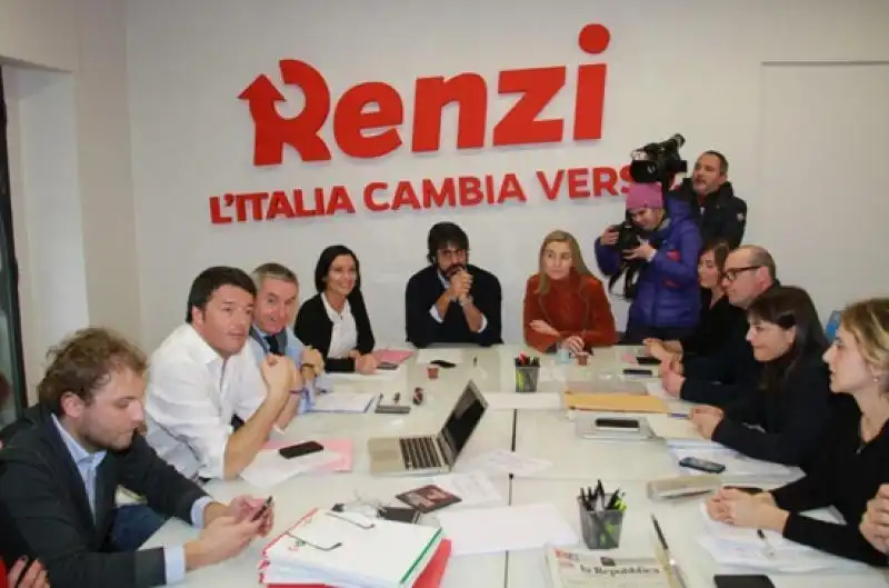 RIUNIONE DELLO STAFF DI RENZI A FIRENZE