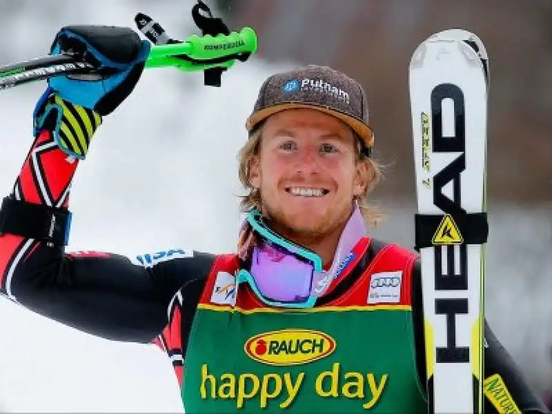 Lo sciatore alpino Ted Ligety 