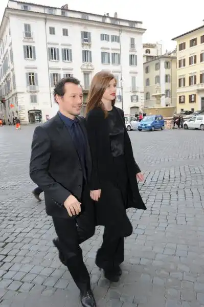 Stefano Accorsi e Bianca Vitali a Piazza Farnese 