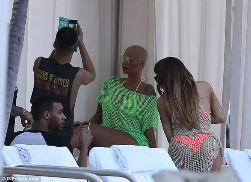 amber rose e amici a miami