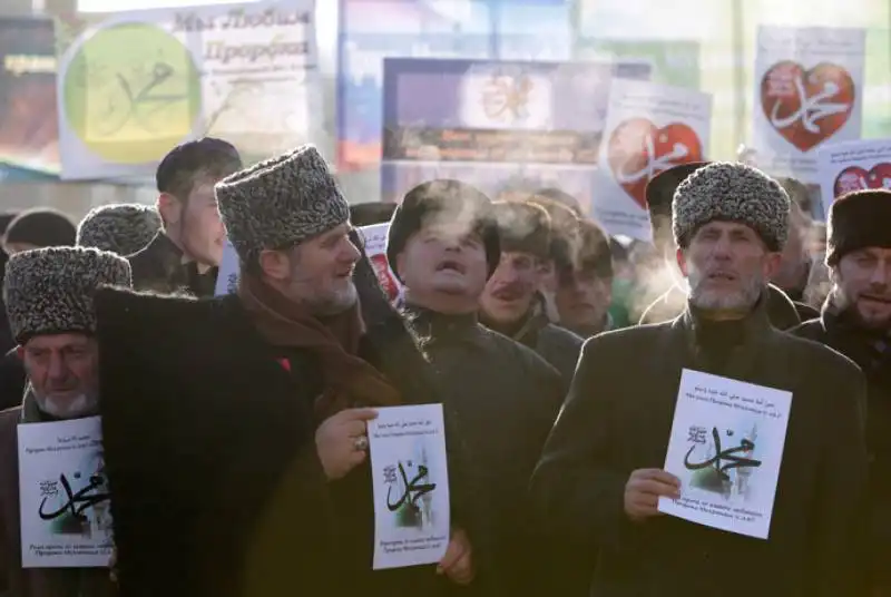 CECENIA - MANIFESTAZIONE CONTRO LE VIGNETTE SU MAOMETTO