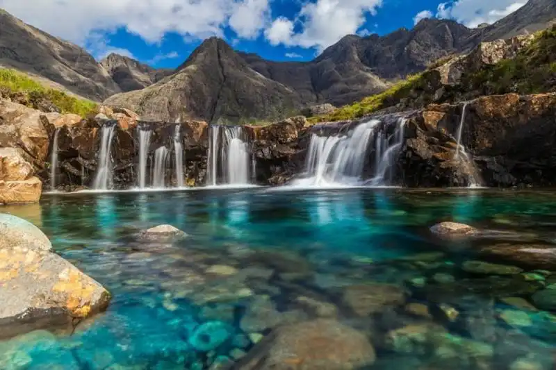 fairy pools, isola di skye, scozia