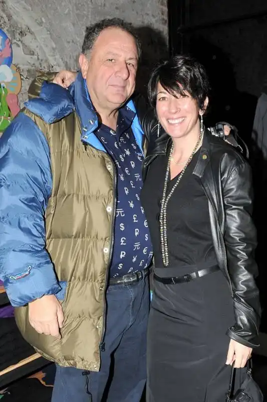 ghislaine maxwell e jean pigozzi all art basel 2014