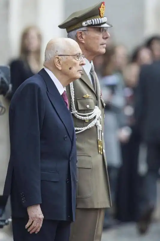 giorgio e clio napolitano lasciano il quirinale  5