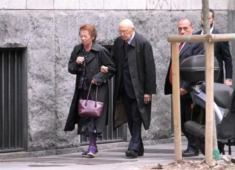 giorgio napolitano con la moglie clio 1