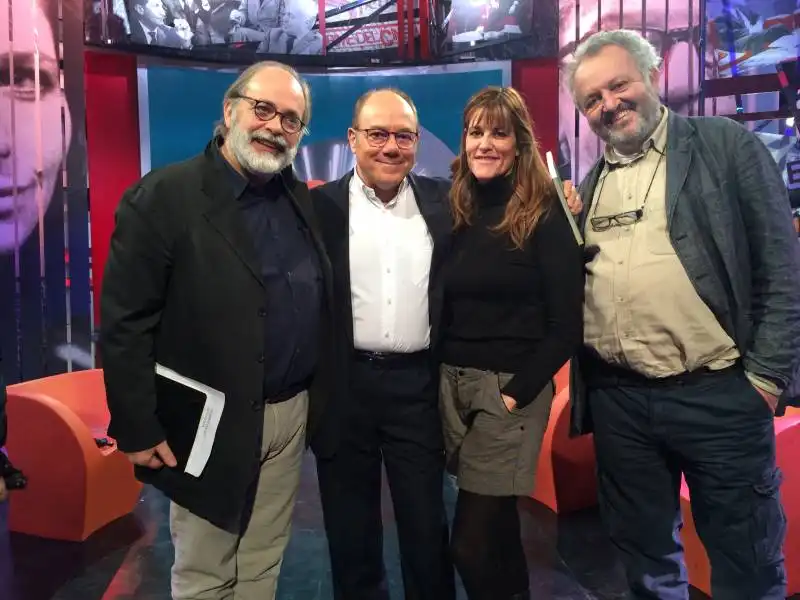 GIUSTI,  VERDONE E ANDREA DELOGU E STEVE DELLACASA 