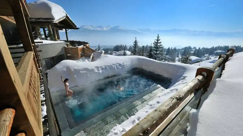 hotel lecrans, svizzera