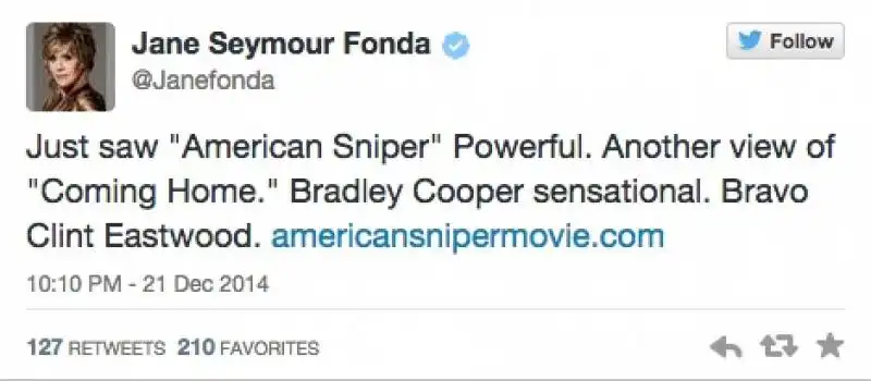 jane fonda su american sniper