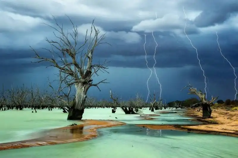 lago menindee, nuovo galles del sud, australia