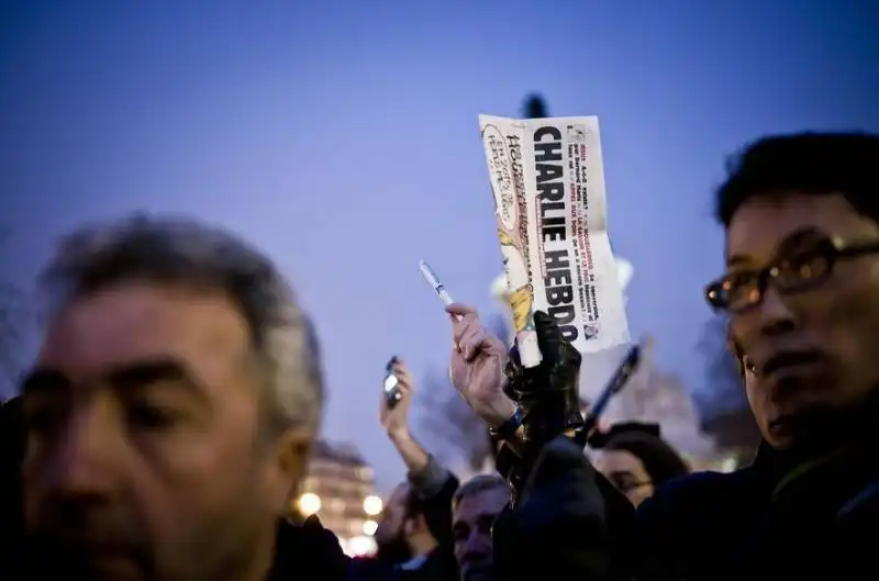 manifestazione a parigi per charlie hebdo 1