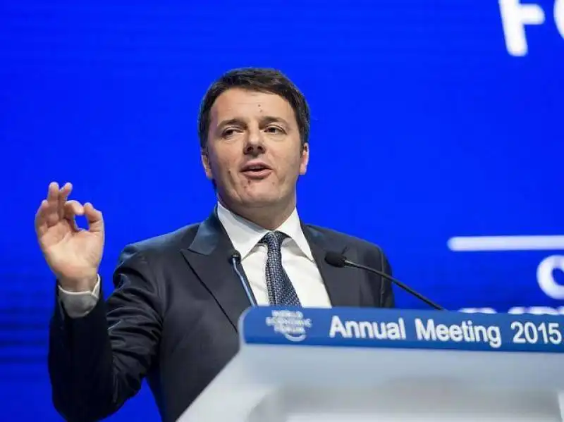 matteo renzi a davos 2