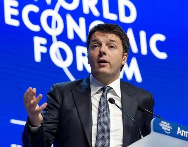 matteo renzi a davos 7