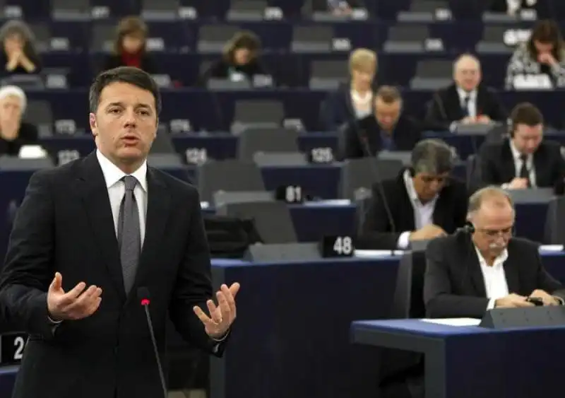 Matteo Renzi a Strasburgo  