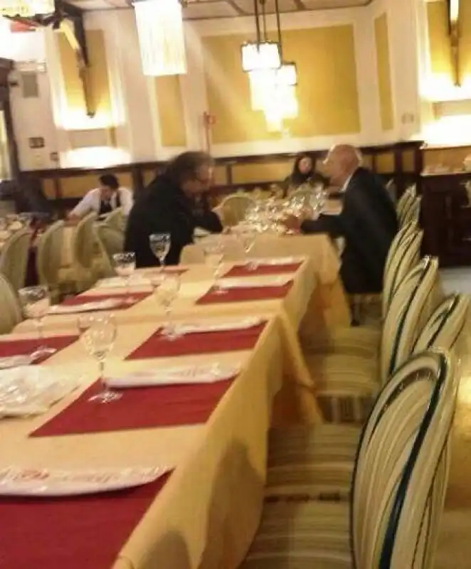 MICHELE GIARRUSSO E GABRIELE ALBERTINI A PRANZO