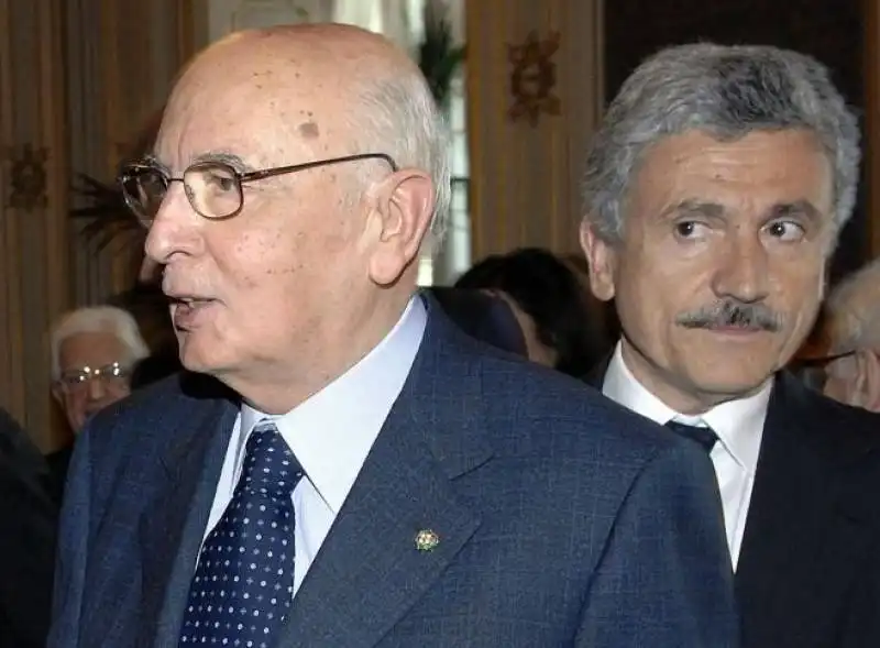 napolitano MASSIMO d'alema