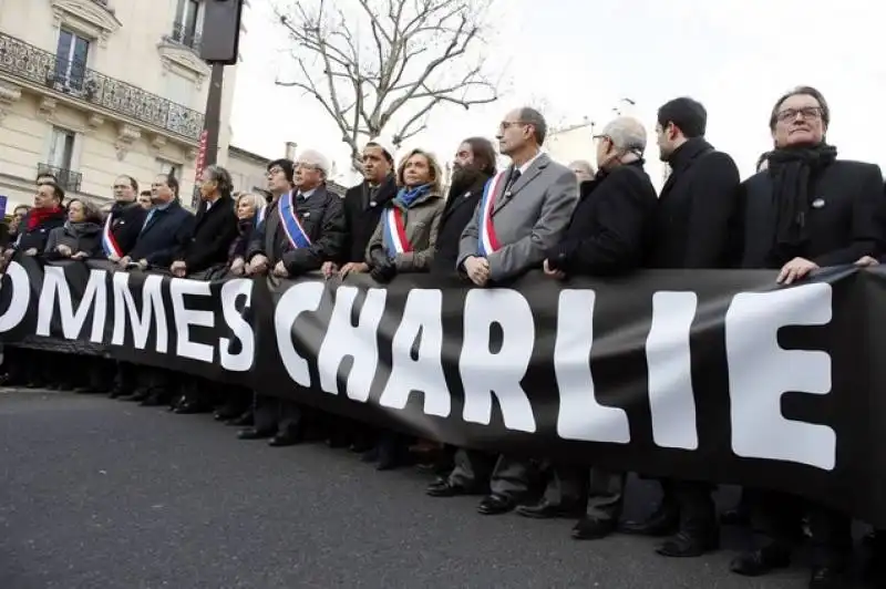 parigi   manifestazione per charlie hebdo e la liberta' di espressione  45